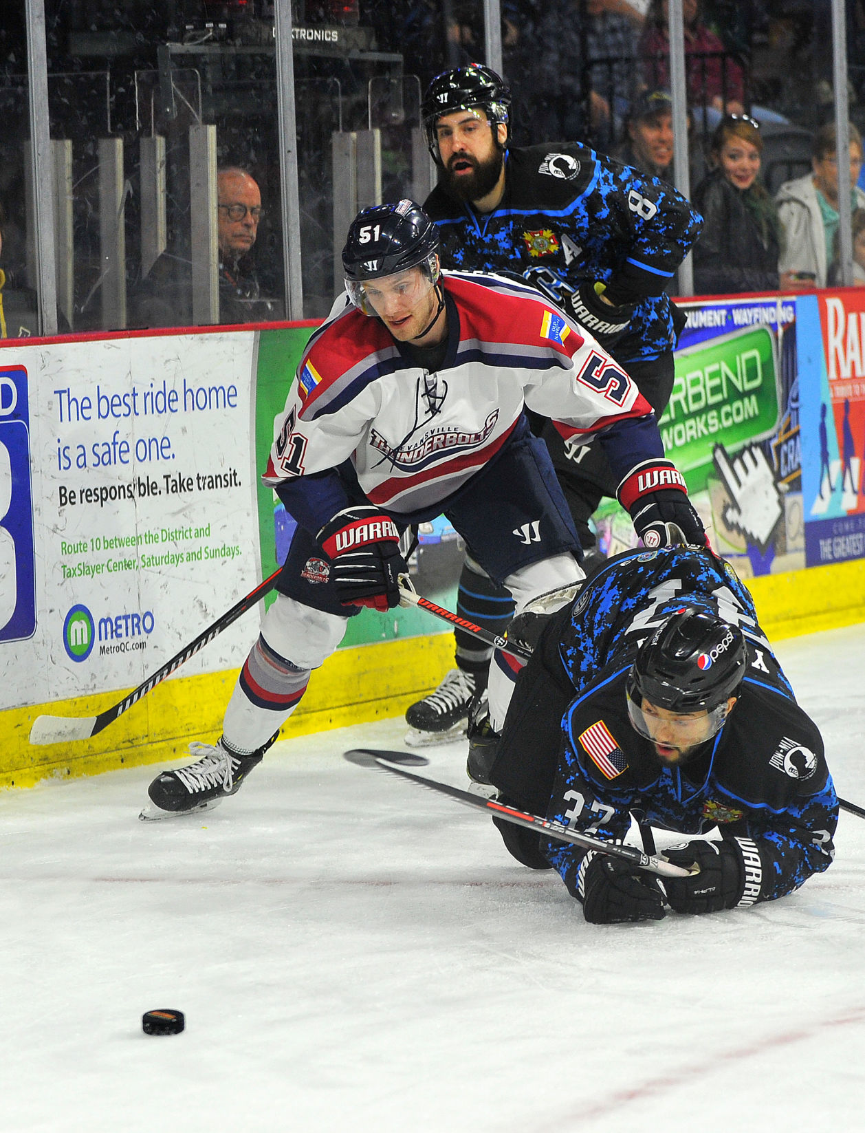 Quad City Storm vs Evansville hockey